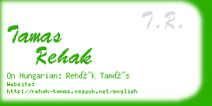 tamas rehak business card